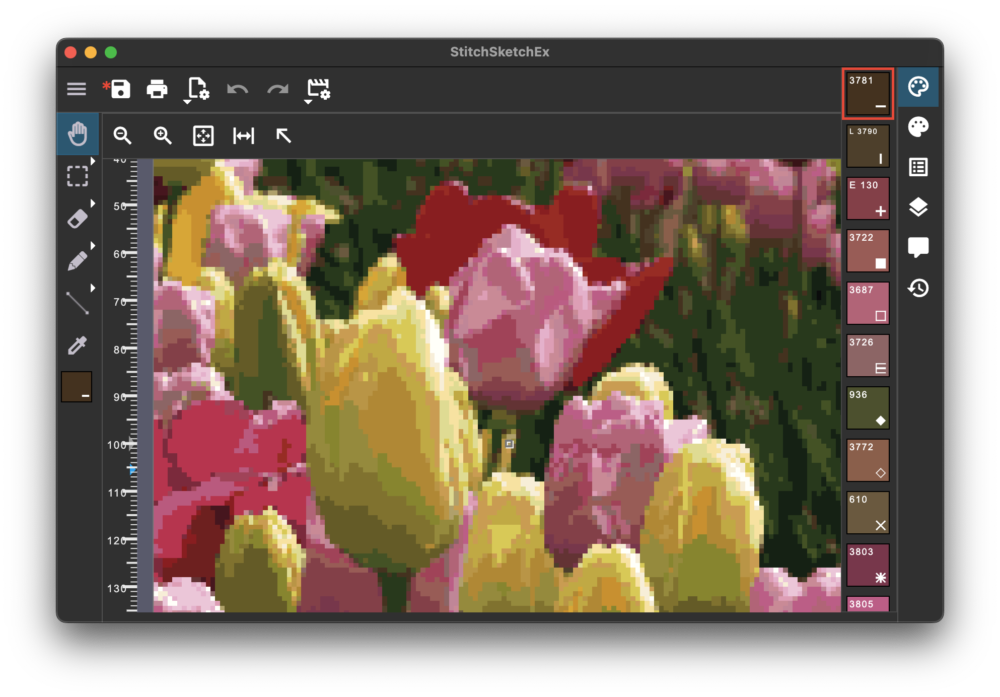 StitchSketchEx 101.2 - Converting an image into a new chart