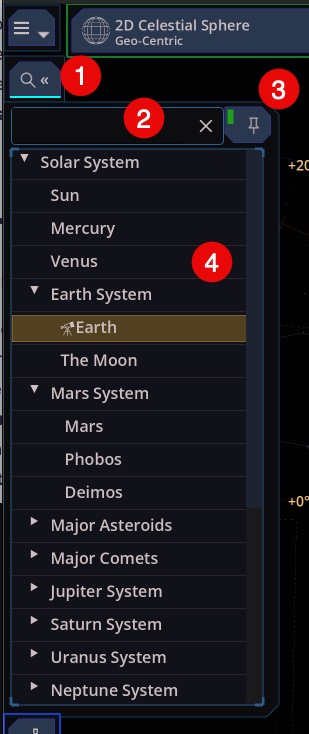 Navigator search with a star result