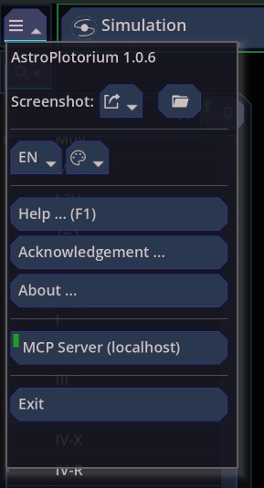Home menu