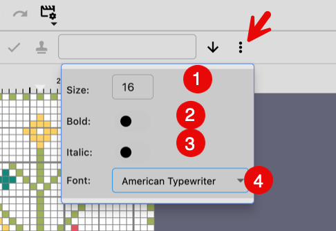 drawing-text-options