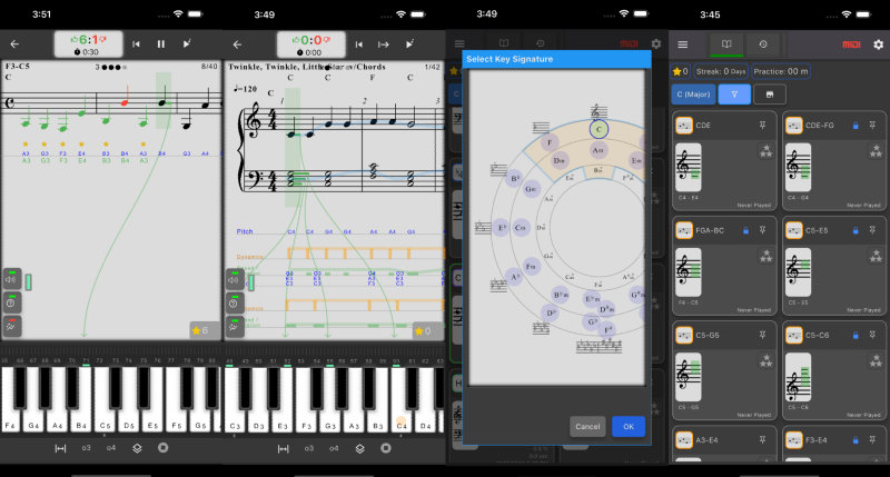 MusicKeyRoll: Sight Reading Practice App Page Topimage
